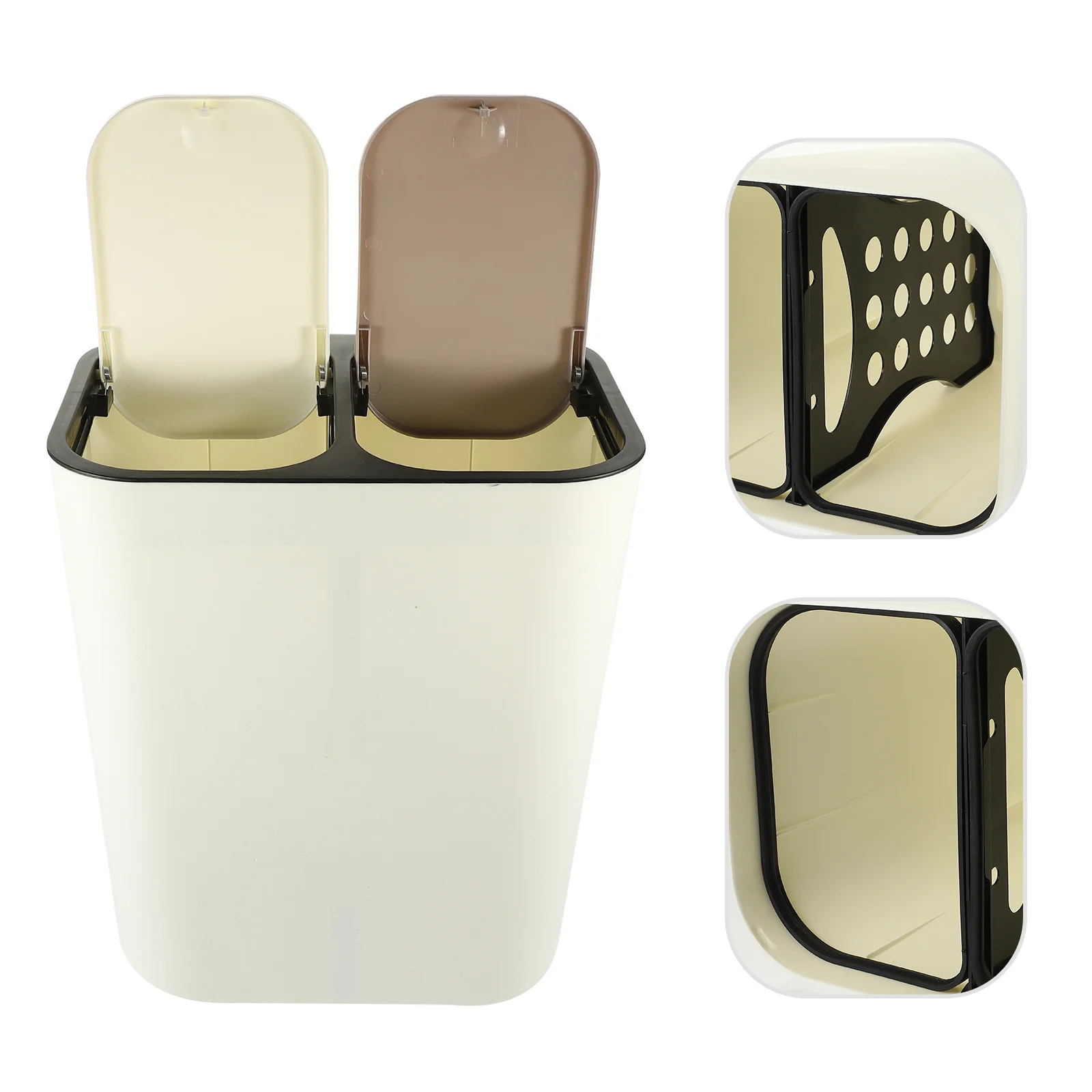 Garbage Can Recycling Container Waste Storage Bin Rectangle Containers Double-grid Trash Cans
Garbage Can Recycling Container Waste Storage Bin Rectangle Containers Double-grid Trash Cans