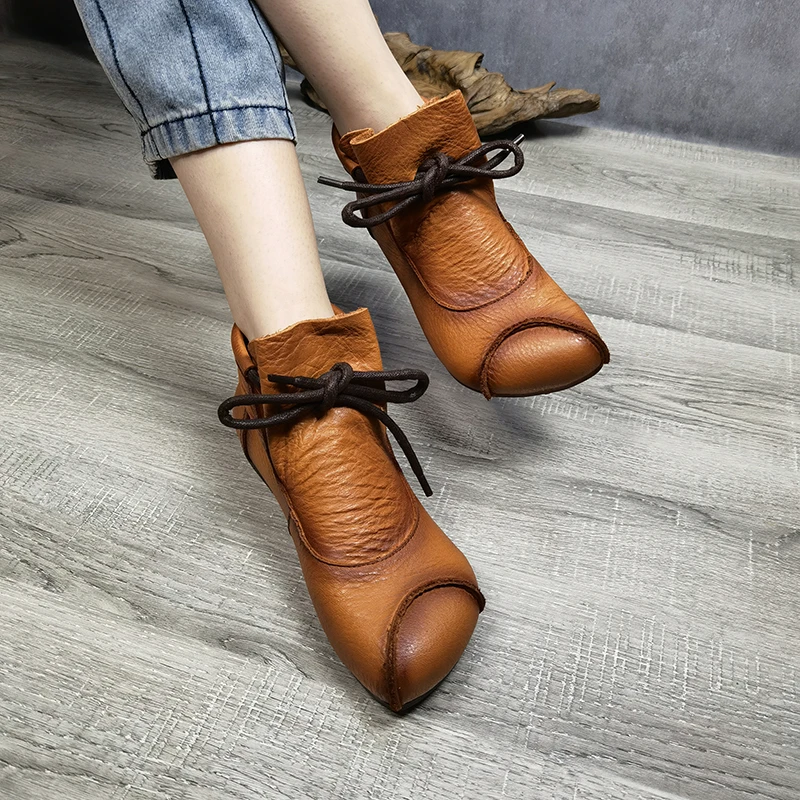 Ankle Boots Women Leather Autumn Shoes WomenSoft Flat Heels Handmade Genuine Leather Women Riding Knight Boots Retro Shoes2022
Ankle Boots Women Leather Autumn Shoes WomenSoft Flat Heels Handmade Genuine Leather Women Riding Knight Boots Retro Shoes2022