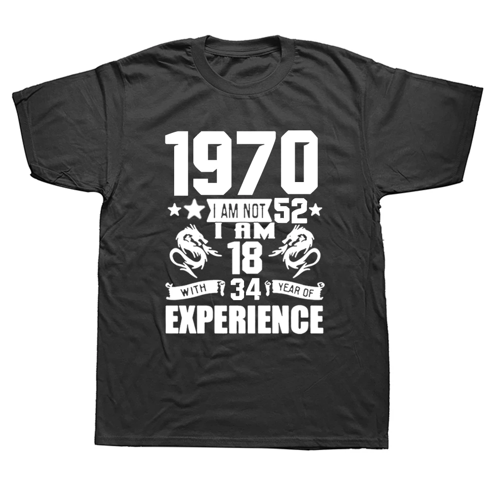 Funny Made In 1970 Birthday Gift Print Joke T-shirt 52 Years Awesome Husband Casual Short Sleeve Cotton T Shirts Men 2022
Funny Made In 1970 Birthday Gift Print Joke T-shirt 52 Years Awesome Husband Casual Short Sleeve Cotton T Shirts Men 2022
