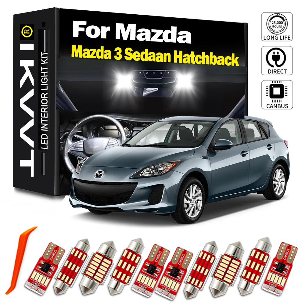 IKVVT 9 шт. Canbus автомобильный светодиодный комплект внутреннего освещения для 2010 2011