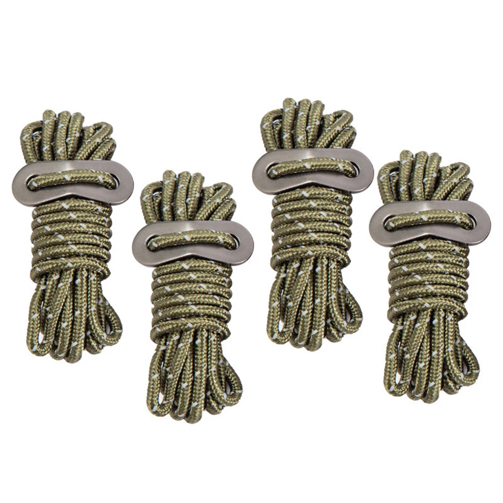 4Pcs Outdoor Tent Wind Rope 4mm Reflective Rope 2 Meters 4 Meters Mesh Bag Lanyard Parachute Rope Hiking Tent Accessories
4Pcs Outdoor Tent Wind Rope 4mm Reflective Rope 2 Meters 4 Meters Mesh Bag Lanyard Parachute Rope Hiking Tent Accessories