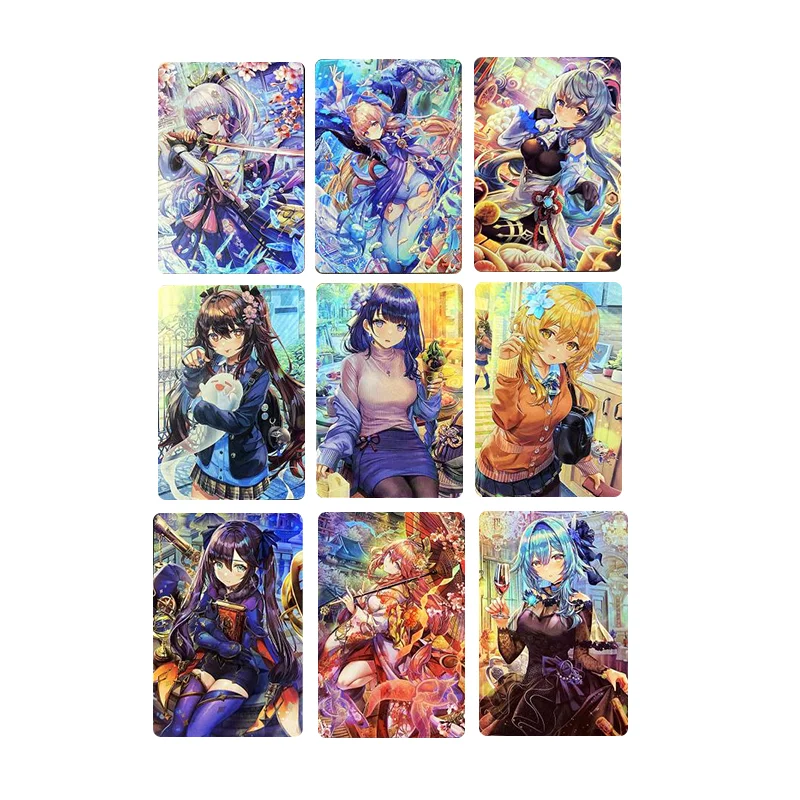 Acg Anime Cartoon Ip Genshin Diy Card The Second Bomb: 9 Pieces of Refraction Flash Ganyu Yae Miko Sexy Cute Girl Card
Acg Anime Cartoon Ip Genshin Diy Card The Second Bomb: 9 Pieces of Refraction Flash Ganyu Yae Miko Sexy Cute Girl Card