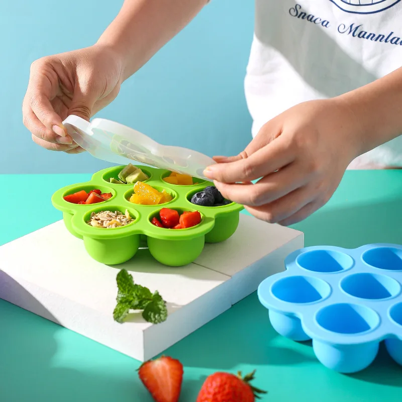 Silicone Ice Mould Food Container Fruit Breast Milk Storage Box Freezer Tray Preservation Box Baby Food Dispenser Popsicle Mould
Silicone Ice Mould Food Container Fruit Breast Milk Storage Box Freezer Tray Preservation Box Baby Food Dispenser Popsicle Mould