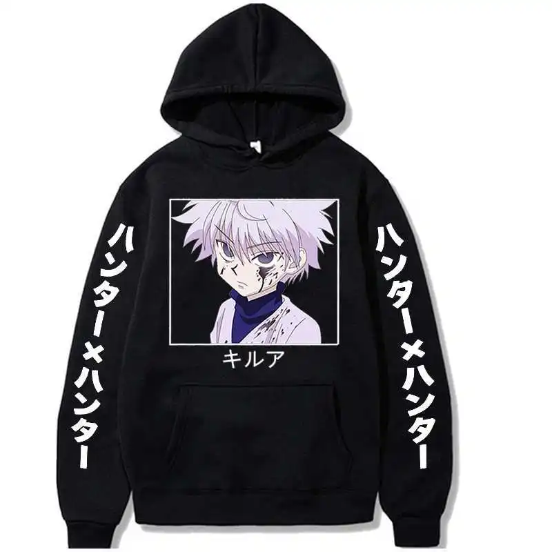 2022 Японские Аниме толстовки Hunter X Hunter Killua Zoldyck пуловеры для мужчин женщин мужчин Harajuku уличные свитшоты HxH унисекс Толстовка
2022 Японские Аниме толстовки Hunter X Hunter Killua Zoldyck пуловеры для мужчин женщин мужчин Harajuku уличные свитшоты HxH унисекс Толстовка