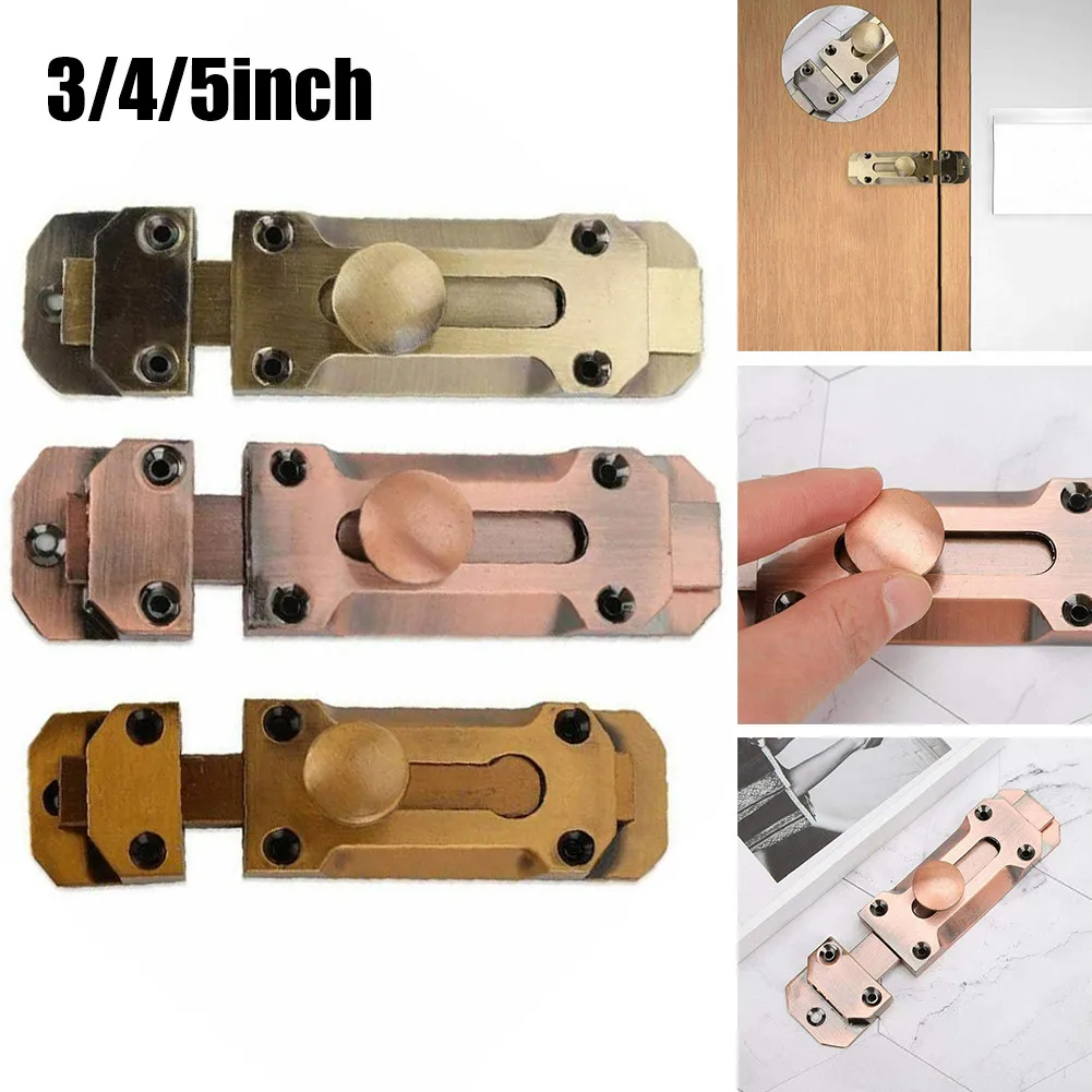 Practiacal Durable Door Latch Zinc Alloy 3/4/5Inch Bolt Door Lock For Bathrooms & Toilets & More Home Security
Practiacal Durable Door Latch Zinc Alloy 3/4/5Inch Bolt Door Lock For Bathrooms & Toilets & More Home Security