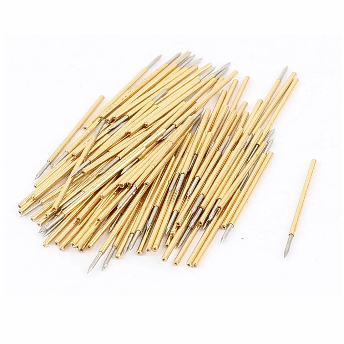 100Pcs/Bag Spring Test Probe Pogo Pin P50-B1 Dia 0.5mm Length 16.35mm 3A 50MΩ For Conductivity Stability Durability Testing
100Pcs/Bag Spring Test Probe Pogo Pin P50-B1 Dia 0.5mm Length 16.35mm 3A 50MΩ For Conductivity Stability Durability Testing