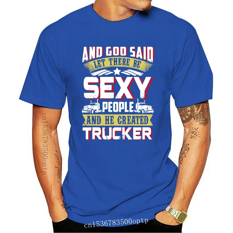 Мужская одежда мужская забавная футболка модная с надписью God Said Let Be Sexy People