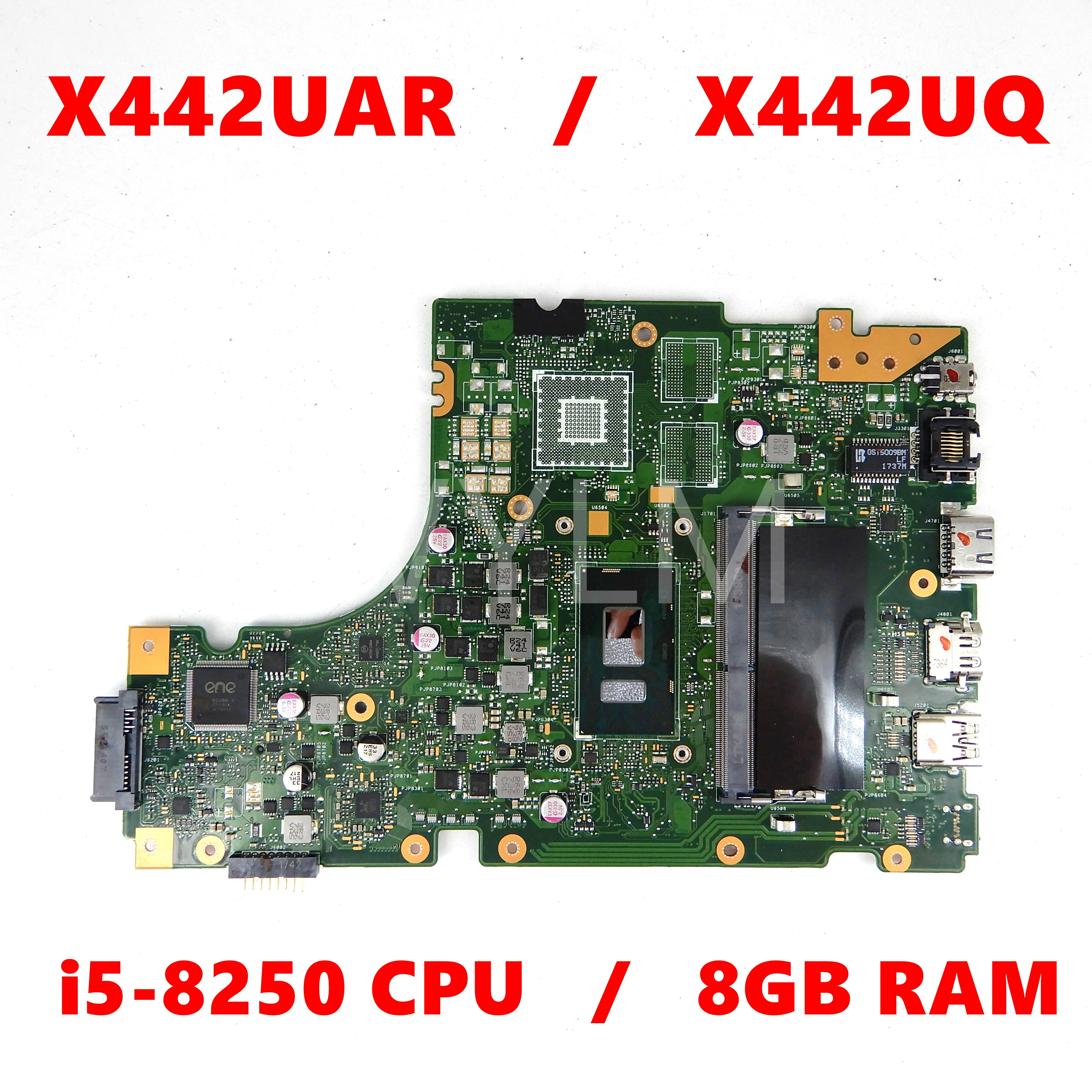 X442UAR i5-8250 CPU 8G RAM Mainboard REV2.0 For ASUS VivoBook 14 X442UAR X442UQR X442UN X442UR X442UA Laptop Motherboard
X442UAR i5-8250 CPU 8G RAM Mainboard REV2.0 For ASUS VivoBook 14 X442UAR X442UQR X442UN X442UR X442UA Laptop Motherboard