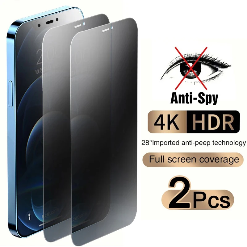 2PCS Privacy Screen Protector For iPhone 13 12 11 Pro Max Mini Anti-spy Tempered Glass XR XS Max 8 7 6 Plus SE 2022 Privacy Film
2PCS Privacy Screen Protector For iPhone 13 12 11 Pro Max Mini Anti-spy Tempered Glass XR XS Max 8 7 6 Plus SE 2022 Privacy Film