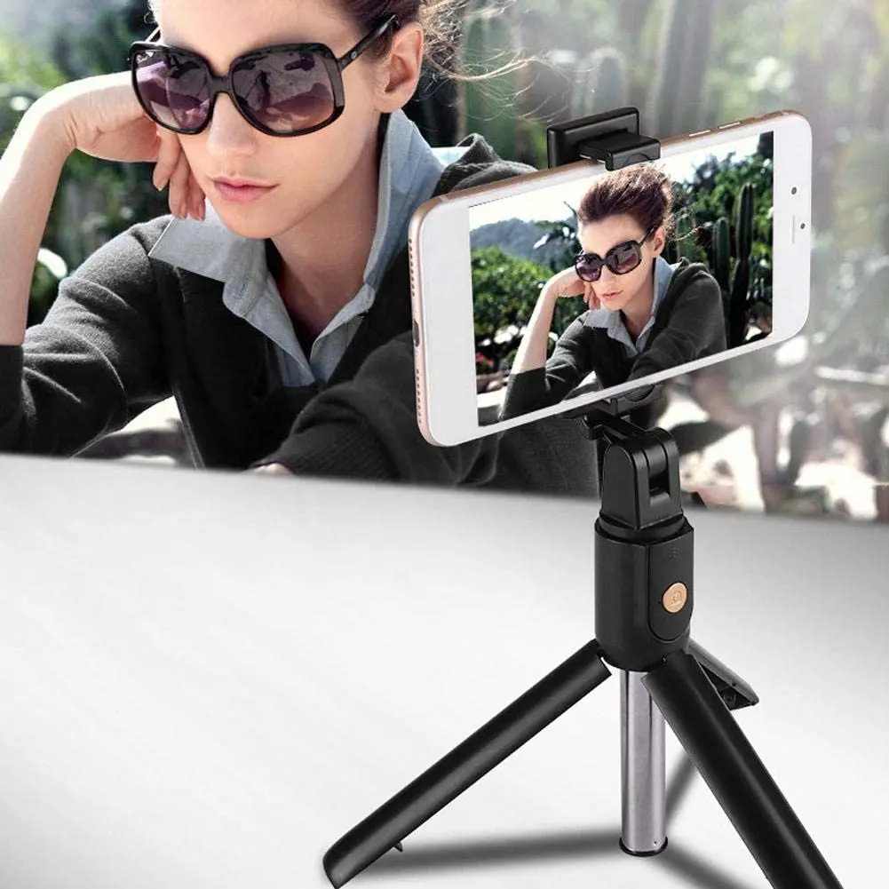 

2023 2 em 1 ABS + bastão de selfie de aço inoxidável com um clipe retrátil para celular para celular iOS sistema Android