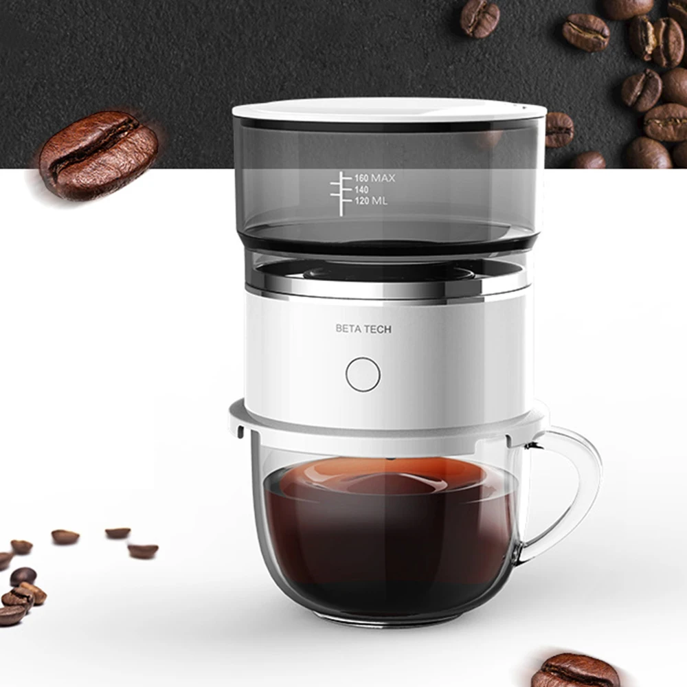 

Mini Drip Coffee Maker Coffee Dripper Reusable Drip Coffee Brewing Machine Portable Coffee Maker for Office Home Travel Camp