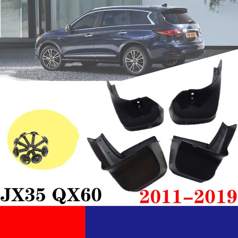 4x Front Rear Mud Flaps For Infiniti JX35 QX60 2013 2014 2015 2016 2017 2018 2019 Car Mudguards Splash Guards Mud Flaps Fenders
4x Front Rear Mud Flaps For Infiniti JX35 QX60 2013 2014 2015 2016 2017 2018 2019 Car Mudguards Splash Guards Mud Flaps Fenders