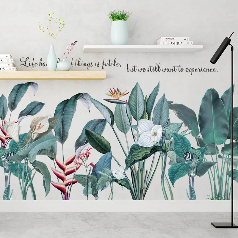 Nordic Plant Wall Stickers for Bedroom Living Room Decoration Large Wall Decals Murals Self-Adhesive Wallpaper for Home Posters
Nordic Plant Wall Stickers for Bedroom Living Room Decoration Large Wall Decals Murals Self-Adhesive Wallpaper for Home Posters