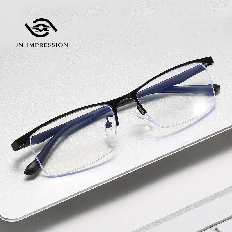 Men's Business Hollow Eyebrow Half-frame Anti-blue Light Radiation Myopia Glasses Finished 50-600 Degree Minus Glasses Gafas
Men's Business Hollow Eyebrow Half-frame Anti-blue Light Radiation Myopia Glasses Finished 50-600 Degree Minus Glasses Gafas