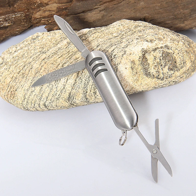 K1KA 3 in 1 Pocket Folding Outdoor Hunting Knife Small Scissors Stainless Steel Knife Multitool for Camping Fishing Present
K1KA 3 in 1 Pocket Folding Outdoor Hunting Knife Small Scissors Stainless Steel Knife Multitool for Camping Fishing Present