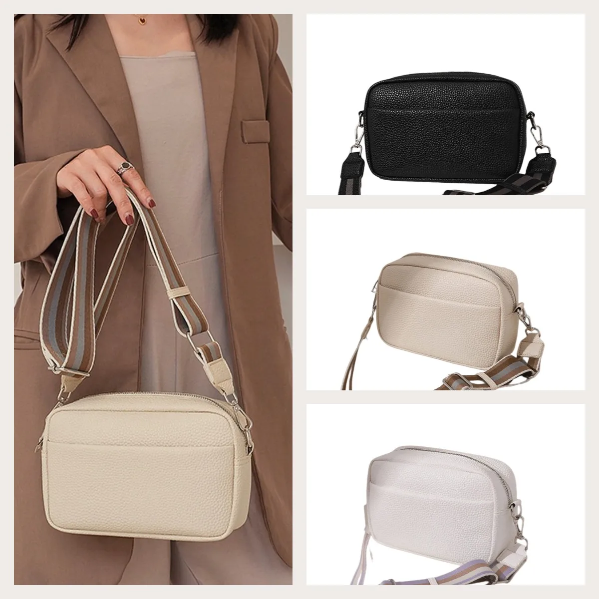 2022 Trend Korean PU Leather Solid Color Shoulder Crossbody Bags for Women Trend Casual Satchels Fashion Wide Straps Handbags
2022 Trend Korean PU Leather Solid Color Shoulder Crossbody Bags for Women Trend Casual Satchels Fashion Wide Straps Handbags