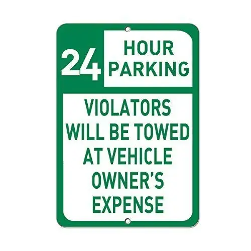 Decor Kitchen Wall Decor Plaque Metal Sign 12 x 8 Inches 24 Hour Parking Violators Towed at Vehicles Owner'S Expense Room Si
Decor Kitchen Wall Decor Plaque Metal Sign 12 x 8 Inches 24 Hour Parking Violators Towed at Vehicles Owner'S Expense Room Si