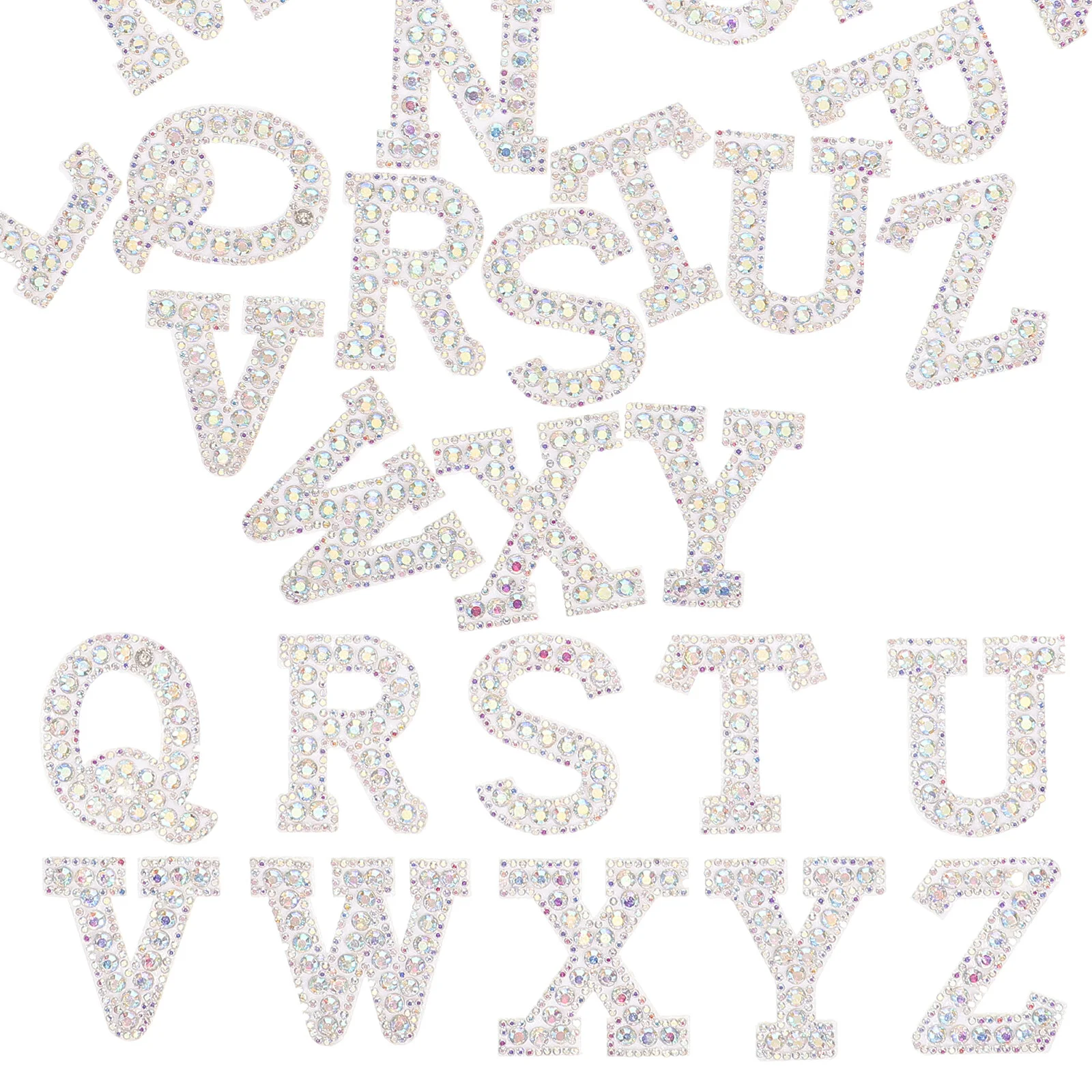 26 Pcs Small Iron Letter Patches Sticker Rhinestones Stickers Hot Melt Adhesive Glitter Letters Alphabet Decal
26 Pcs Small Iron Letter Patches Sticker Rhinestones Stickers Hot Melt Adhesive Glitter Letters Alphabet Decal