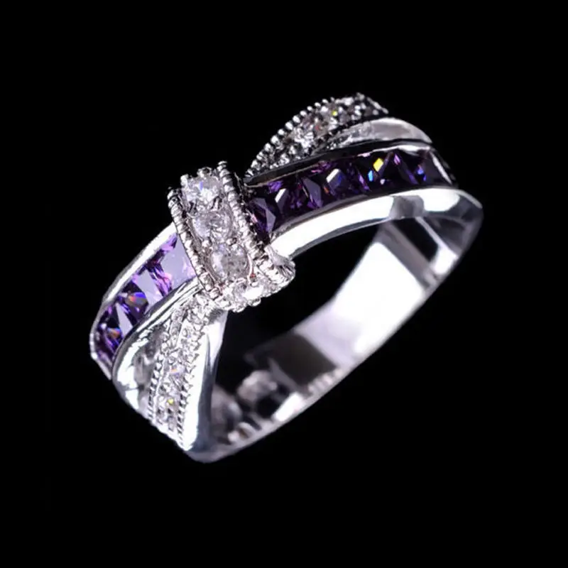 Milangirl Beautiful pretty fashion Wedding Party White color NICE women Purple crystal Lady Ring Whole Sale
Milangirl Beautiful pretty fashion Wedding Party White color NICE women Purple crystal Lady Ring Whole Sale