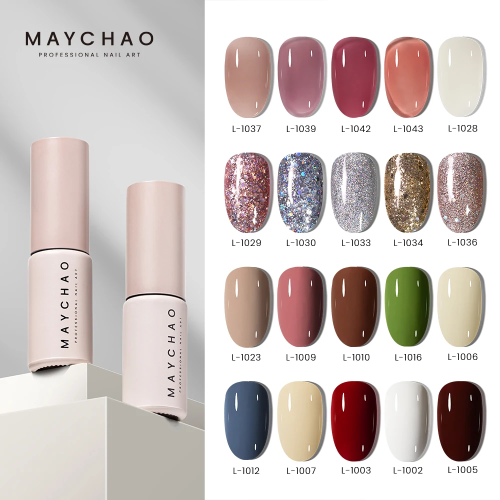 MAYCHAO 2PCS Gel Nail Polish Set 5ML Jelly Glitter Gel SemiPermanent Soak Off UV LED Nail Art Long Lasting Base Top Coat Varnish
MAYCHAO 2PCS Gel Nail Polish Set 5ML Jelly Glitter Gel SemiPermanent Soak Off UV LED Nail Art Long Lasting Base Top Coat Varnish