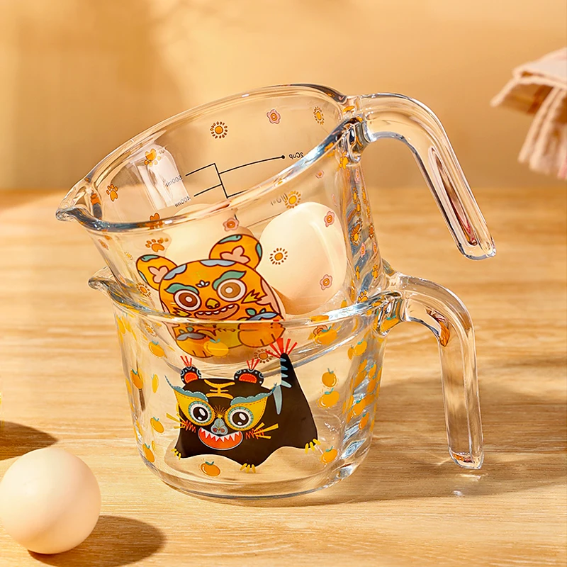 JINYOUJIA Cloth Tiger Glass Measuring Cup Microwave Oven Heat Resistant Scale Cups Glass For Milk Oil Egg Kitchen Baking Tool
JINYOUJIA Cloth Tiger Glass Measuring Cup Microwave Oven Heat Resistant Scale Cups Glass For Milk Oil Egg Kitchen Baking Tool