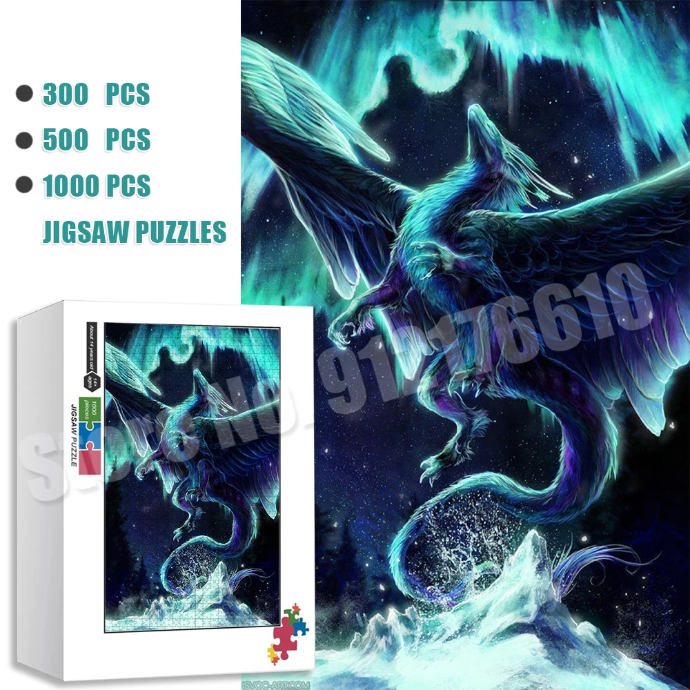 Aurora Wyvern Puzzles for Adults 300/500/1000 Pieces Anime Dragon Jigsaw Puzzle Diy Educational Toys Family Large Games Gifts
Aurora Wyvern Puzzles for Adults 300/500/1000 Pieces Anime Dragon Jigsaw Puzzle Diy Educational Toys Family Large Games Gifts