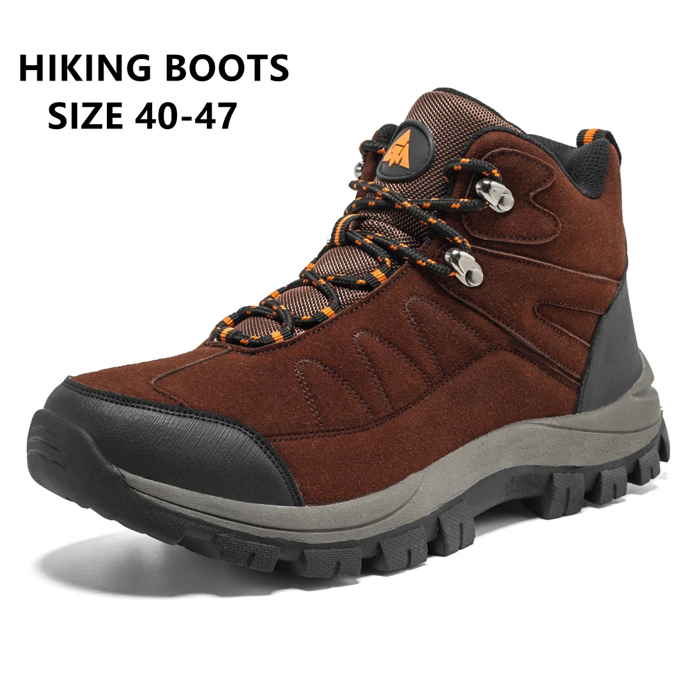 High Quality Artificial Leather Sneakers Hiking Boots Mens Trail Trekking Mountain Climbing Shoes Winter Snow Boots Size 40-47
High Quality Artificial Leather Sneakers Hiking Boots Mens Trail Trekking Mountain Climbing Shoes Winter Snow Boots Size 40-47