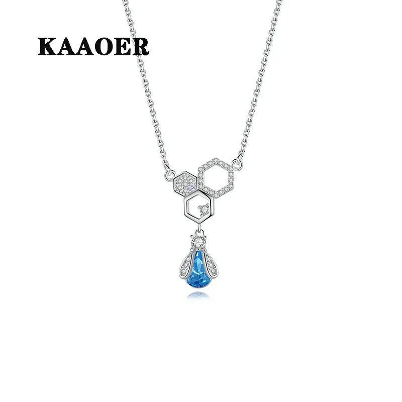KAAOER 2022 Новинка 100% S925 новое ожерелье с Пчелой женское высококачественное модное простое ожерелье до ключиц с кристаллами в европейском и аме...
KAAOER 2022 Новинка 100% S925 новое ожерелье с Пчелой женское высококачественное модное простое ожерелье до ключиц с кристаллами в европейском и аме...