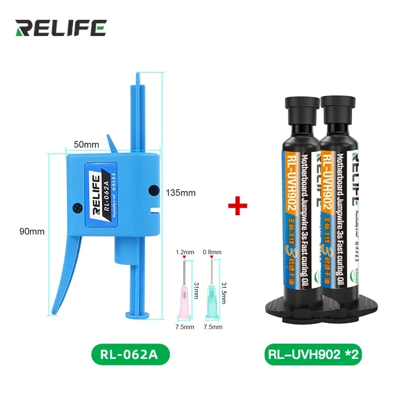 RELIFE RL-UVH902 10 мл UV 3S быстросохнущая паяльная маска чернила для ремонта материнской платы прыгающая проволока с RL-014 УФ-лампа для отверждения
RELIFE RL-UVH902 10 мл UV 3S быстросохнущая паяльная маска чернила для ремонта материнской платы прыгающая проволока с RL-014 УФ-лампа для отверждения