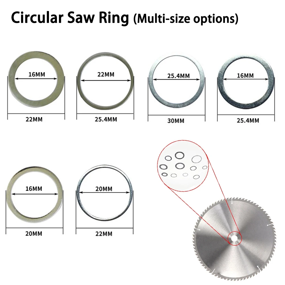 Adapter Washer Circular Saw Blade Reducing Rings Conversion Ring Cutting Disc Aperture Gasket Inner Hole Adapter Ring
Adapter Washer Circular Saw Blade Reducing Rings Conversion Ring Cutting Disc Aperture Gasket Inner Hole Adapter Ring
