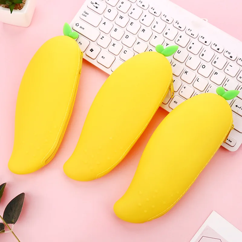 Mango Silicone Pencil Bag Stationery Storage Organizer Bag School Supply Student Prize
Mango Silicone Pencil Bag Stationery Storage Organizer Bag School Supply Student Prize