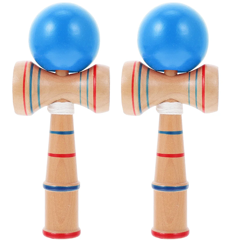 

2 Pcs Kendall Interesting Kendama Funny Children Toy Wooden Kids Toys Hand Skill Interactive Educational Balance Ball