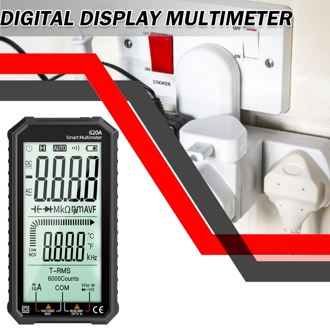 Portable Digital Multimeter Smart Voltmeter Electrical Testing Instruments Rechargeable LCD Backlight Meter Multimetro
Portable Digital Multimeter Smart Voltmeter Electrical Testing Instruments Rechargeable LCD Backlight Meter Multimetro