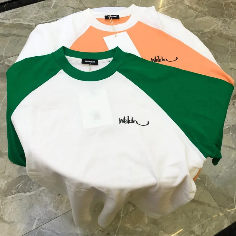 High Quantity Welldone T-shirt Printed Two-color Stitching Raglan Short-sleeved Oversize Loose Men Women Welldone T Shirts
High Quantity Welldone T-shirt Printed Two-color Stitching Raglan Short-sleeved Oversize Loose Men Women Welldone T Shirts