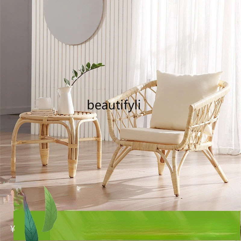 yj Modern Minimalist Rattan Chair Sofa Three-Piece Set Sofa Chair Balcony Leisure Chair Living Room Coffee Table
yj Modern Minimalist Rattan Chair Sofa Three-Piece Set Sofa Chair Balcony Leisure Chair Living Room Coffee Table