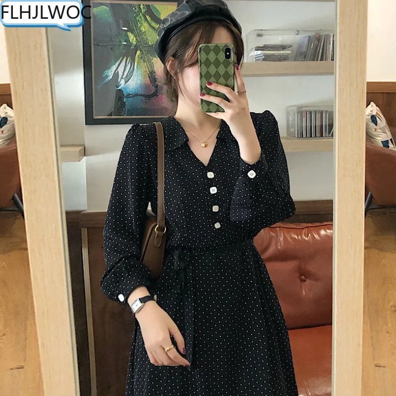 2022 Spring Fenimine Vestidos Women Cute Sweet Girls Date Peter Pan Collar Vintage Floral Print Long Chic Korea Dot Shirt Dress
2022 Spring Fenimine Vestidos Women Cute Sweet Girls Date Peter Pan Collar Vintage Floral Print Long Chic Korea Dot Shirt Dress