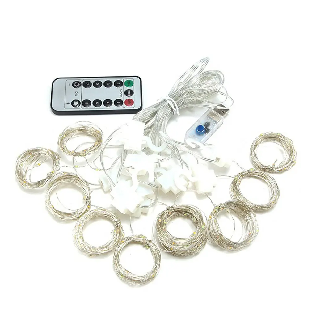 LED Curtain Light String Remote Control Copper Wire Lamp Holiday Room Decoration Decoration Lantern With Hook
LED Curtain Light String Remote Control Copper Wire Lamp Holiday Room Decoration Decoration Lantern With Hook