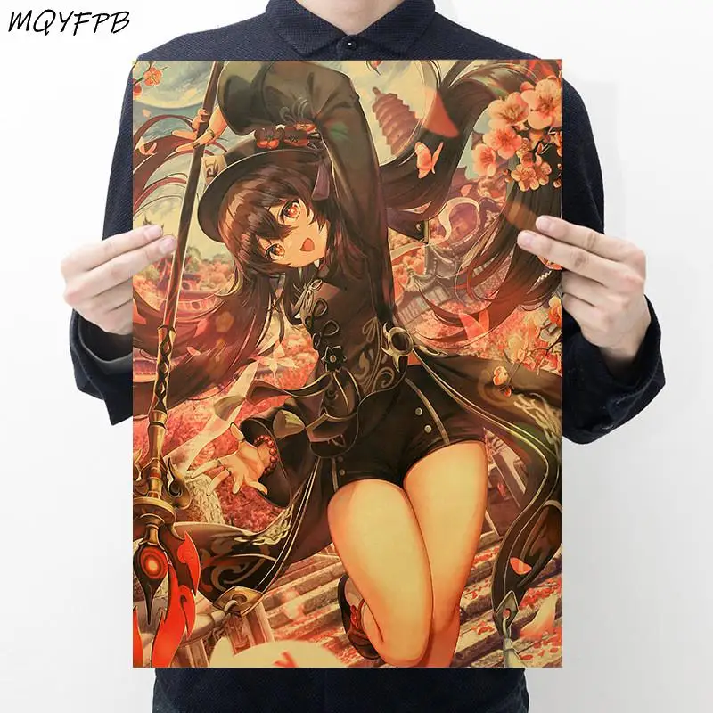 Game Anime Genshin Impact Kraft paper Poster Wall Sticker home decoration painting 50.5x35cm
Game Anime Genshin Impact Kraft paper Poster Wall Sticker home decoration painting 50.5x35cm