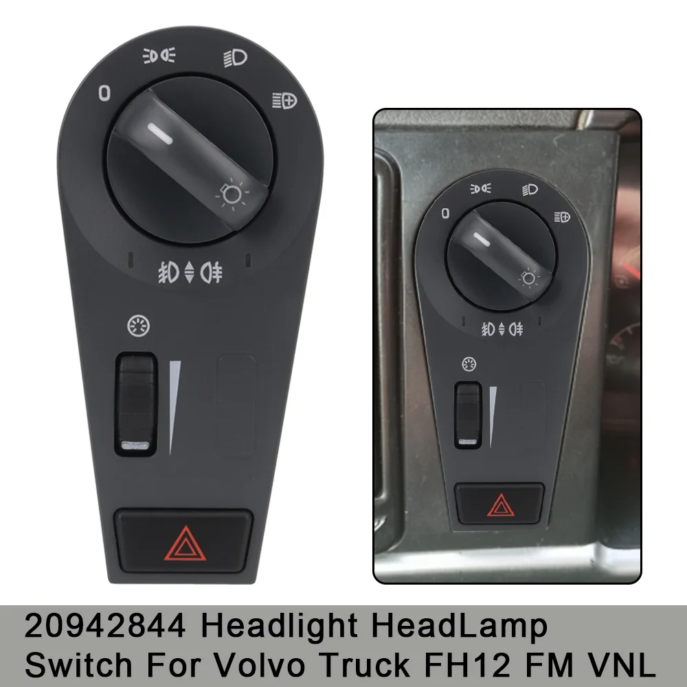 

For Volvo FH12 FM FM12 FM9 VNL 2004-2014 Auto Replacement Parts Fog Light Head Lamp Headlight Switch Button OE 20942844