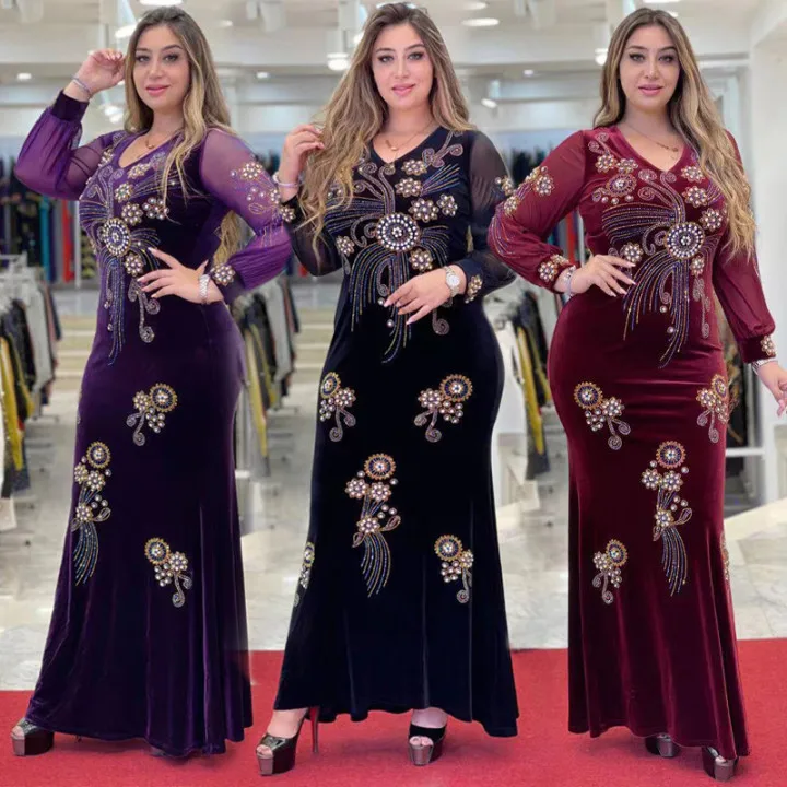 LIZHILIZHI Sexy Slim Robe Gorgeous Print Rhinestone Dress Chiffon Sleeve Muslim Ladies Dress Birthday Party Wedding
LIZHILIZHI Sexy Slim Robe Gorgeous Print Rhinestone Dress Chiffon Sleeve Muslim Ladies Dress Birthday Party Wedding