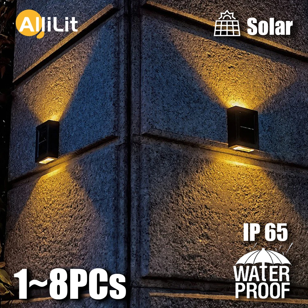 8/4/1pcs LED Solar Wall Lamp Outdoor Waterproof Up and Down Luminous Lighting Garden Decoration Solar Lights Stairs Fence Yard
8/4/1pcs LED Solar Wall Lamp Outdoor Waterproof Up and Down Luminous Lighting Garden Decoration Solar Lights Stairs Fence Yard