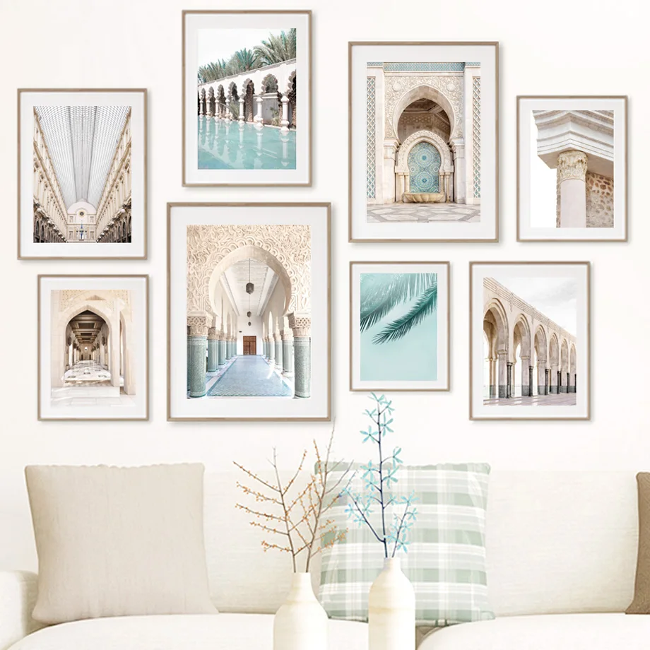 Islamic Architecture Sect Palm Marble Pillars Nordic Posters And Prints Wall Art Canvas Painting Decor Pictures For Living Room
Islamic Architecture Sect Palm Marble Pillars Nordic Posters And Prints Wall Art Canvas Painting Decor Pictures For Living Room