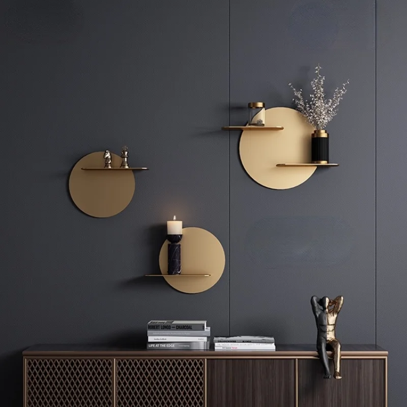 Light luxury wrought iron wall shelf wall hanging bedside partition living room wall TV background wall hanging decoration rack
Light luxury wrought iron wall shelf wall hanging bedside partition living room wall TV background wall hanging decoration rack