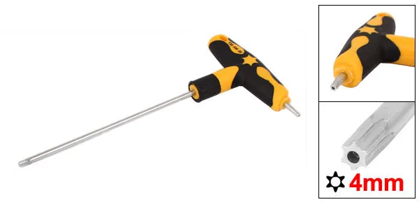 1 шт. T10/20/25/27/30/40 T-Handle Torx Security Torque Star Key CR-V Отвертка из легированной стали ручной инструмент для самостоятельного изготовления