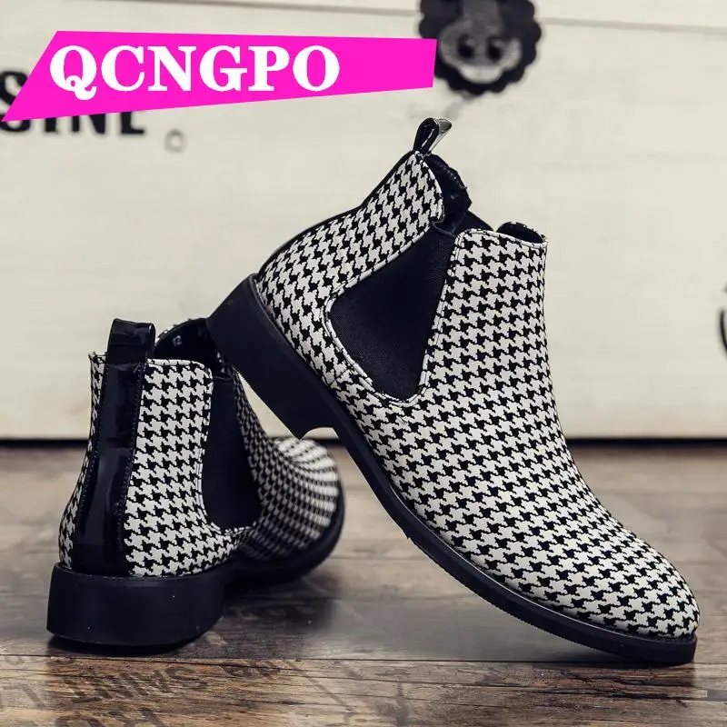 Chelsea boots business boots short boots vintage boots casual boots retro boots Medium Cut men's winter boots leather boots
Chelsea boots business boots short boots vintage boots casual boots retro boots Medium Cut men's winter boots leather boots