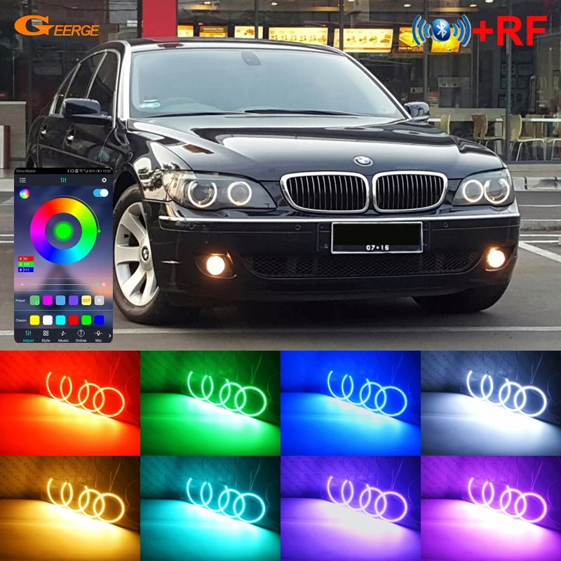For BMW E66 E65 Facelift 745i 750I 760i 750Li 760Li RF Remote Bluetooth-Compatible APP Multi-Color RGB Led Angel Eyes Halo Rings
For BMW E66 E65 Facelift 745i 750I 760i 750Li 760Li RF Remote Bluetooth-Compatible APP Multi-Color RGB Led Angel Eyes Halo Rings