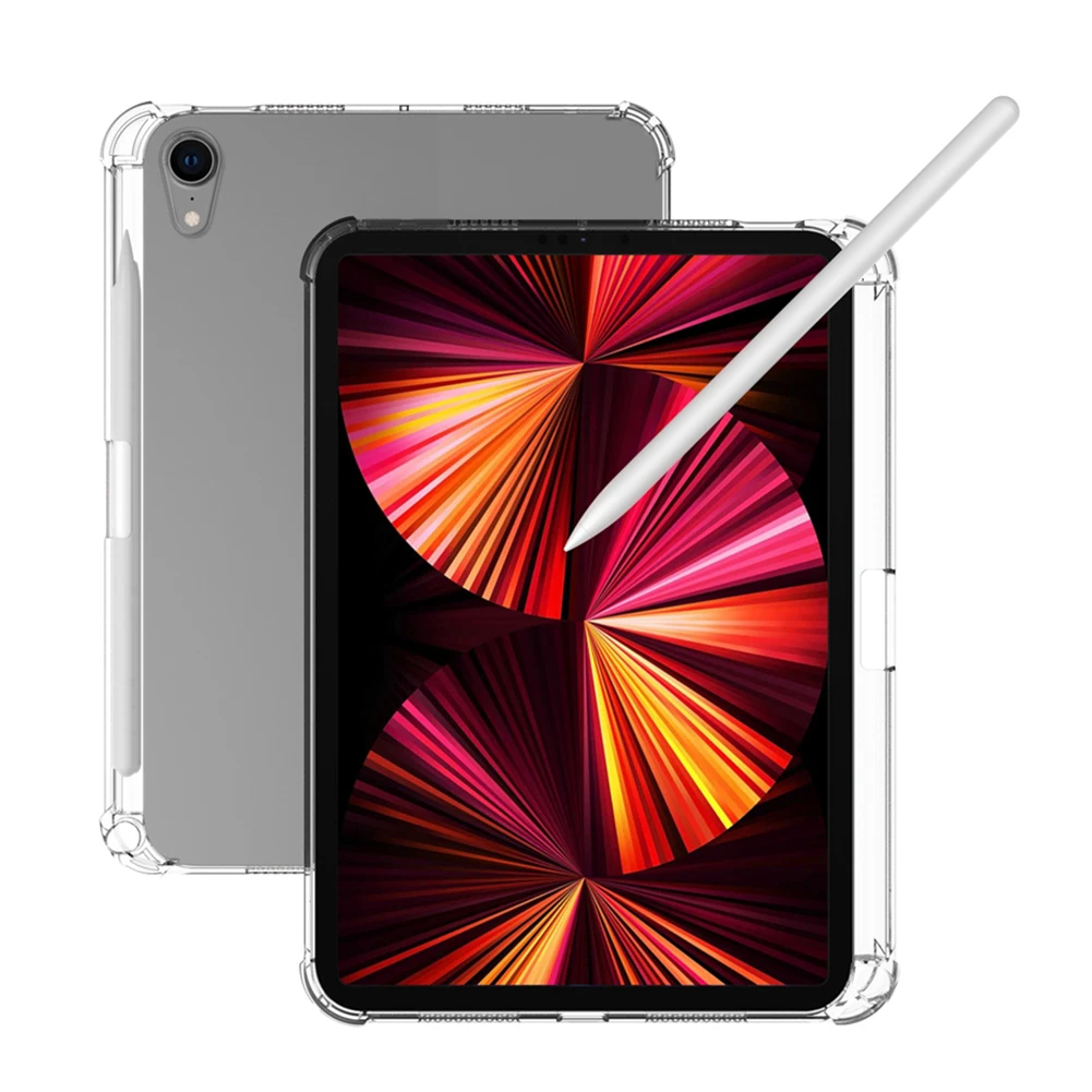 Pencil Case for iPad Mini 6 2021 8.3 inch Ultra-thin Transparent TPU Shockproof Tablet Case for iPad Mini 6 A2567 A2568 A2569
Pencil Case for iPad Mini 6 2021 8.3 inch Ultra-thin Transparent TPU Shockproof Tablet Case for iPad Mini 6 A2567 A2568 A2569