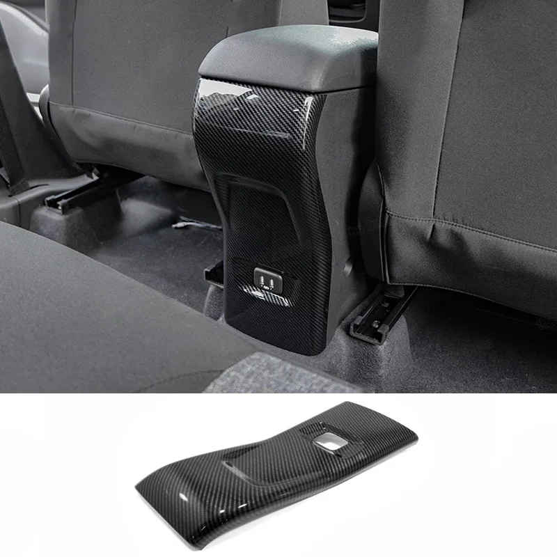 

For Chevrolet Trax Tracker 2019 2020 2021 Interior Armrest Rear Row Middle Anti kick Cover USB Panel Trims Car Accessories