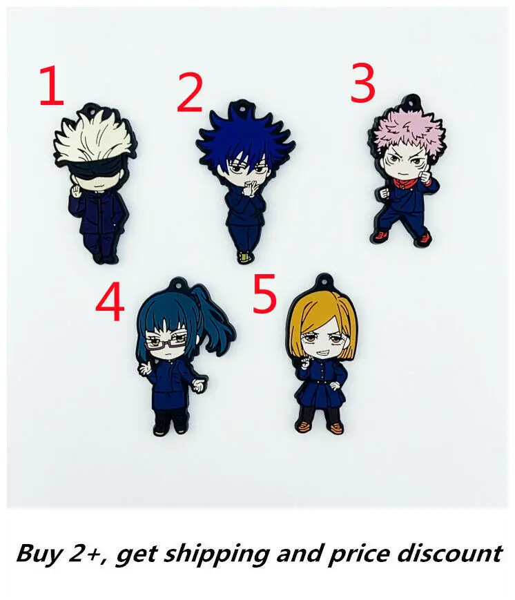 Jujutsu Kaisen Three-dimensiona Anime Rubber Keychain Key Ring Race Straps Cosplay
Jujutsu Kaisen Three-dimensiona Anime Rubber Keychain Key Ring Race Straps Cosplay