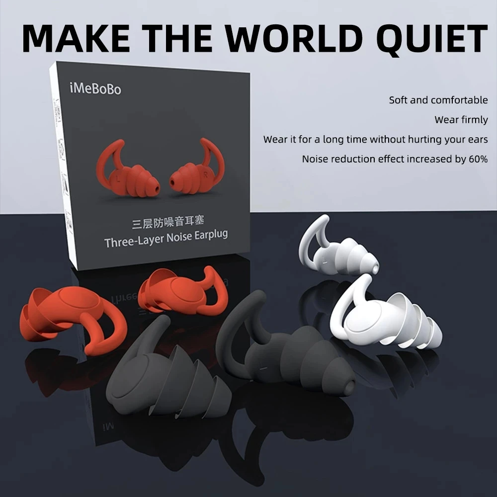 Silicone Sleep Soft Ear Plugs Sleeping Device Noise Reduction Earplugs Sound Insulation Dream Night Anti Snoring Ear Protection
Silicone Sleep Soft Ear Plugs Sleeping Device Noise Reduction Earplugs Sound Insulation Dream Night Anti Snoring Ear Protection